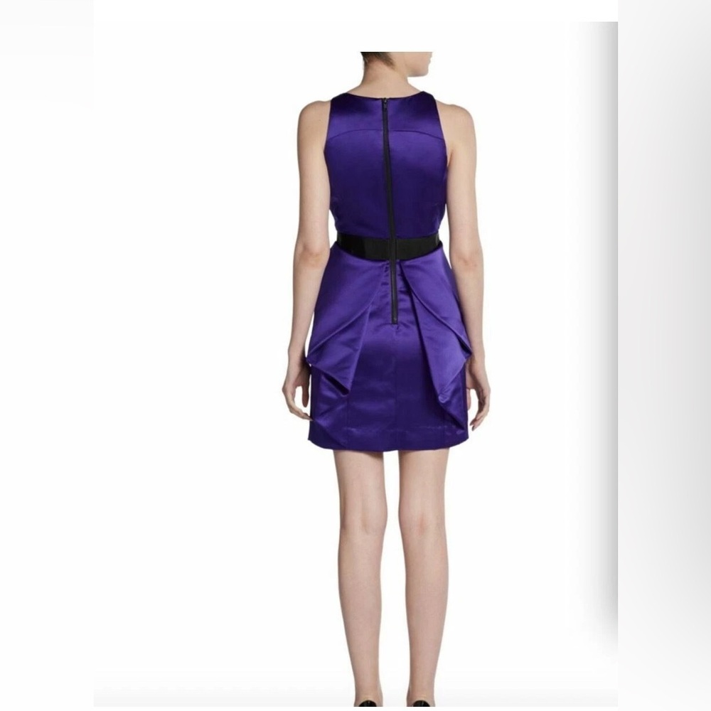 Milly Peau De Soie Blackberry Party Cocktail Dress Size 6
